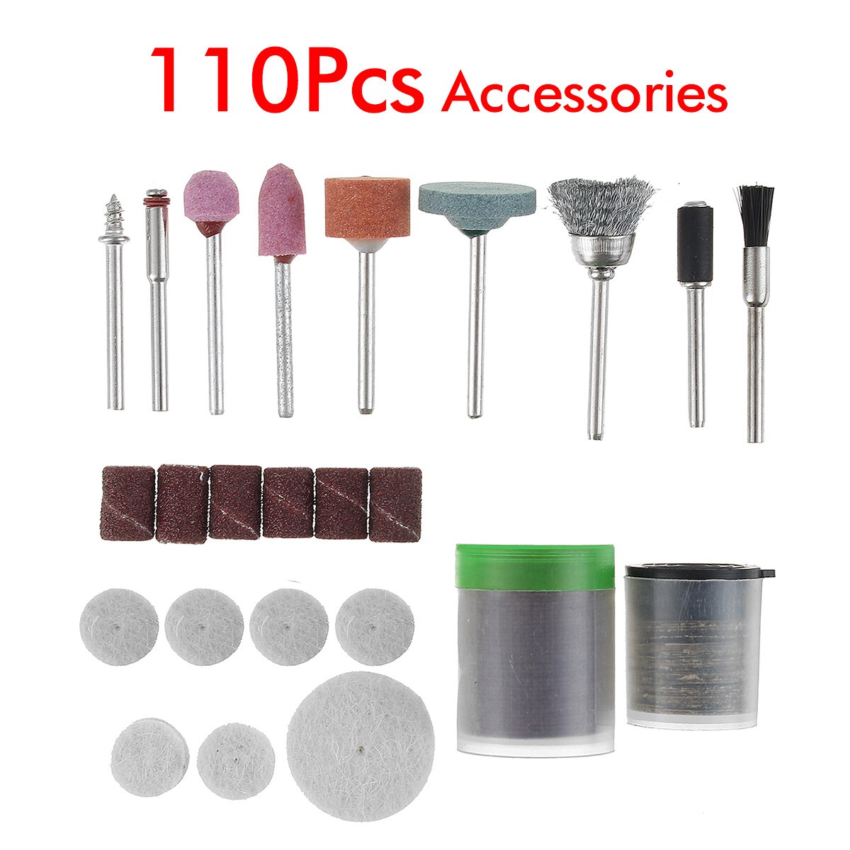 3 Speed Verstelbare Cordless Elektrische Grinder Boor Usb Opladen Roterende Tool Graveren Pen Met 110 /138/188 Accessoires: 110Pcs Accessories