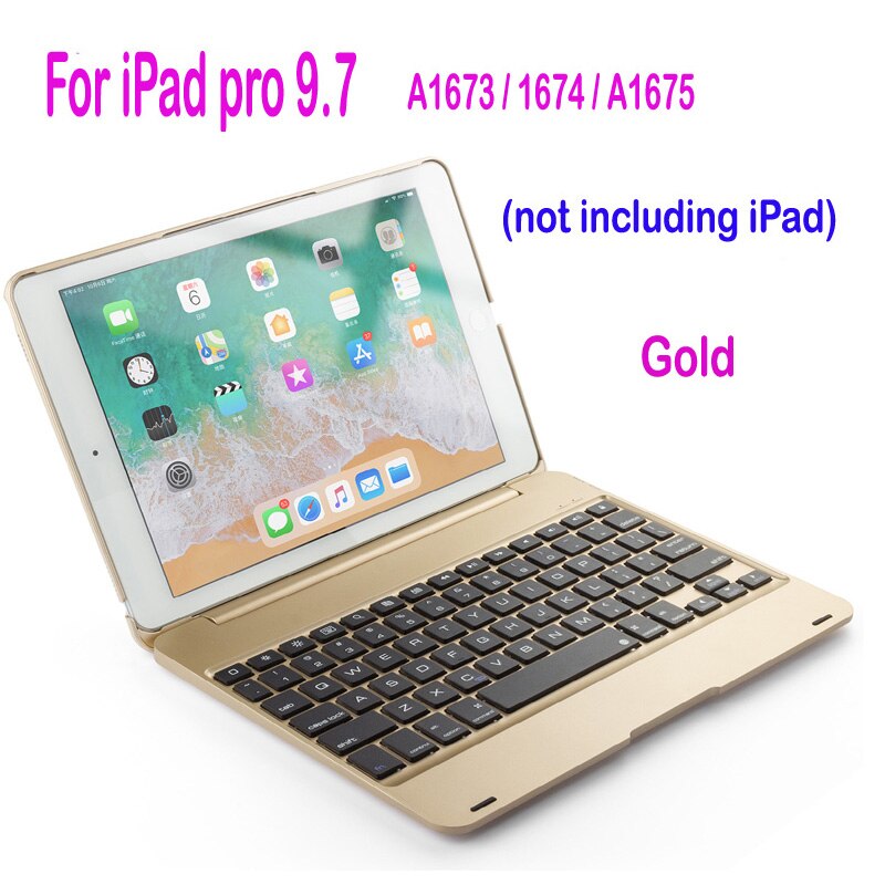 Smart Keyboard for Apple iPad 9.7 5th 6th Generation Bluetooth Keyboard Case for iPad mini 1 2 3 4 5 Air 1 2 Pro 9.7: ipad pro 9.7 Gold