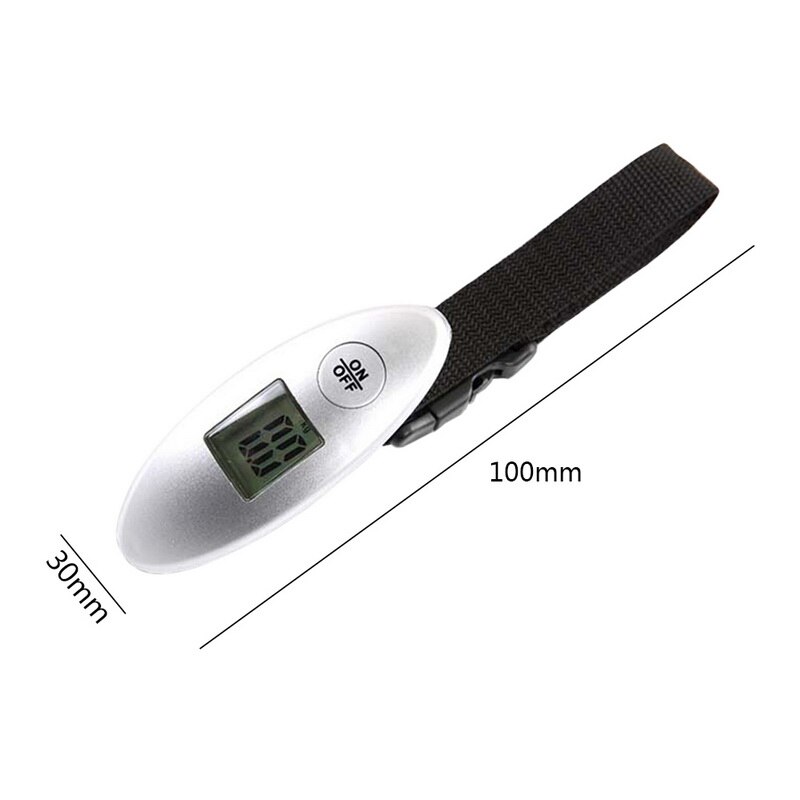 40kg/100g LCD Digital Travel Scale Electronic Luggage Scale Portable Suitcase Shopping Hanging Weight Scale with Strap