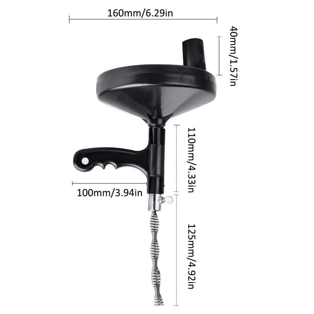 ! Home Pipe Hand-Operated Drain Auger Multiple Specification Manual Operation Toilet Sewer Drain Snake Clog Remover