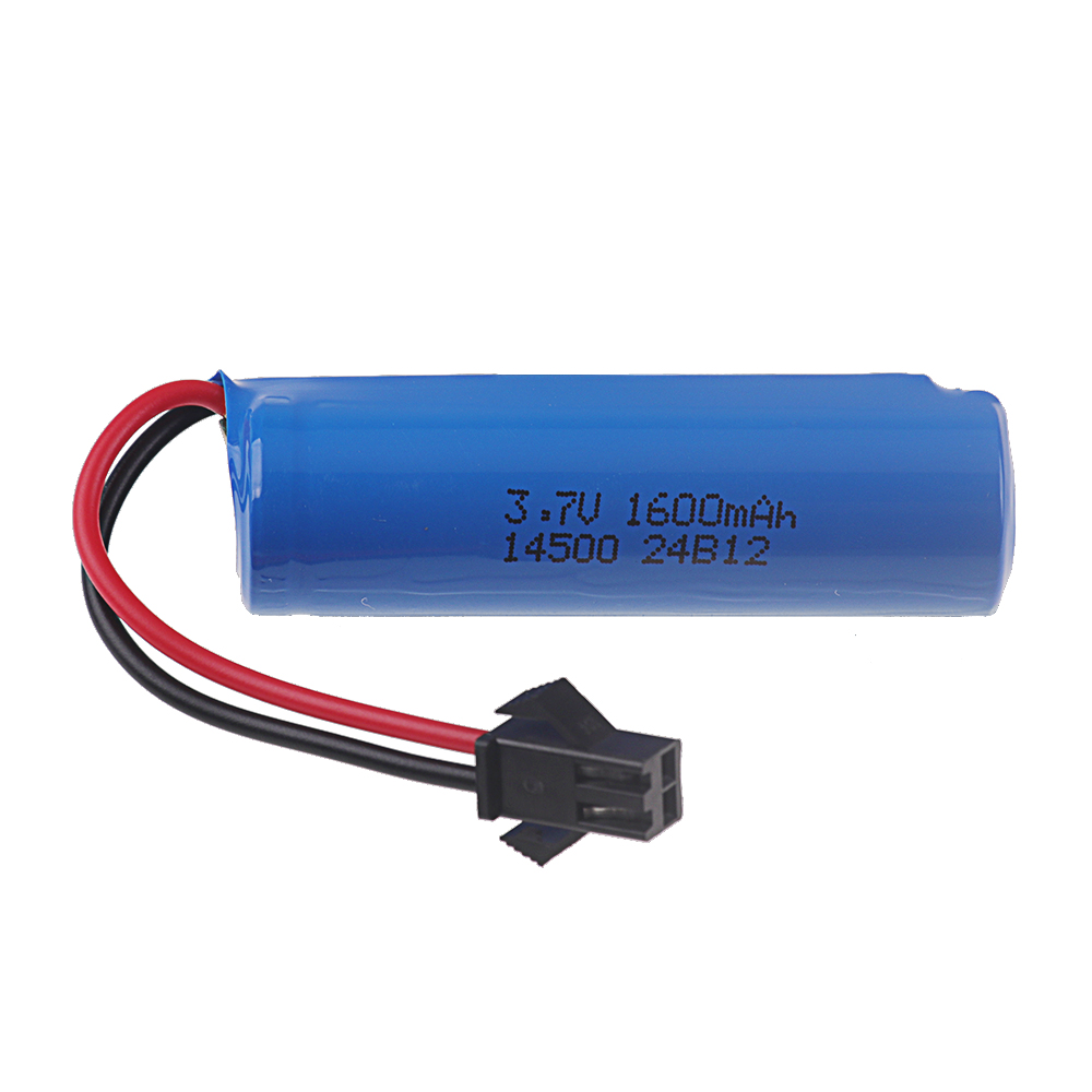 Batería de iones de litio de 3,7 V, 1600mah, 14500 y cargador para C2 D828 RC Stunt Dump, accesorio de juguete para coche, 3,7 V, 1200mah, con enchufe de SM-2P