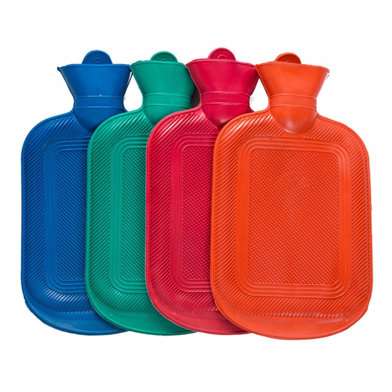 Bolsa de agua de goma, botellas de agua calentadoras a mano, saco térmico de invierno, B99