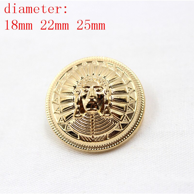 N171125 , 10 Stuks Metalen Knoppen, Kleding Accessoires Diy Handgemaakte Materialen, Pak Jas Knoppen, Mode Decoratieve Knoppen: 3 / 18MM