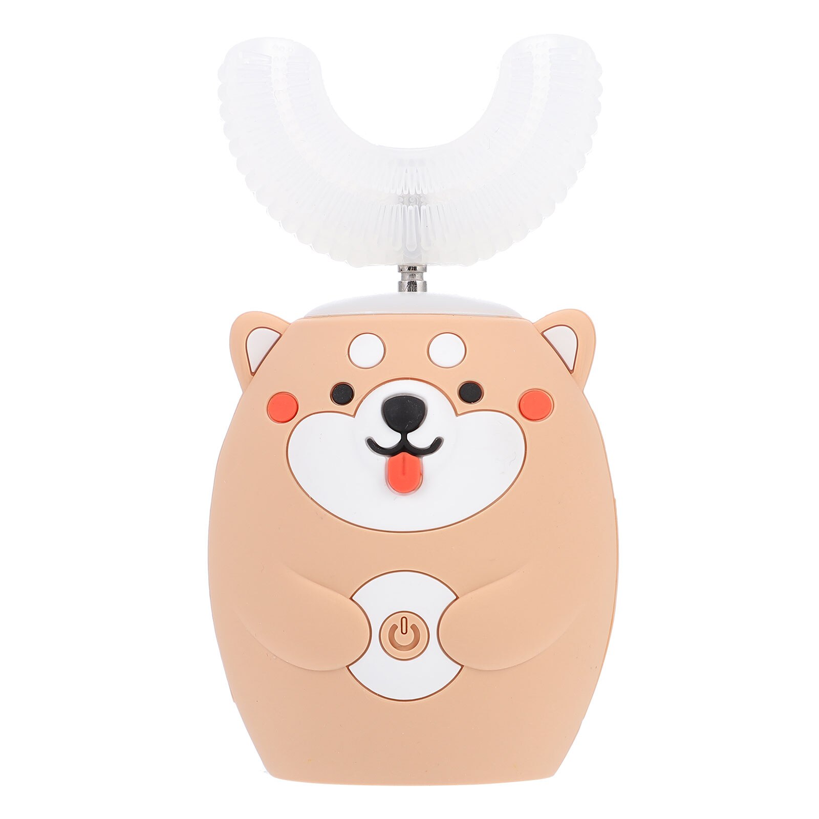 1pc spazzola per pulizia orale per bambini spazzolino elettrico a forma di U spazzolini da denti per bambini: Yellow