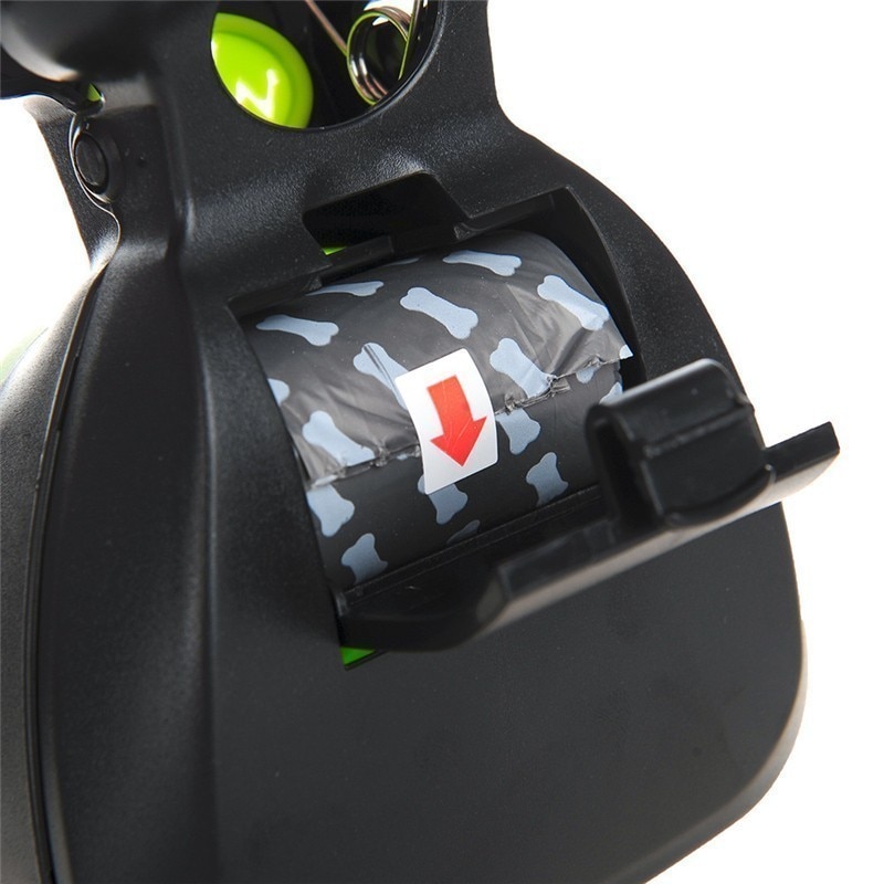 Portable Pooper Scooper Expandable Silicone Body with Waste Bag Dispenser poop bag