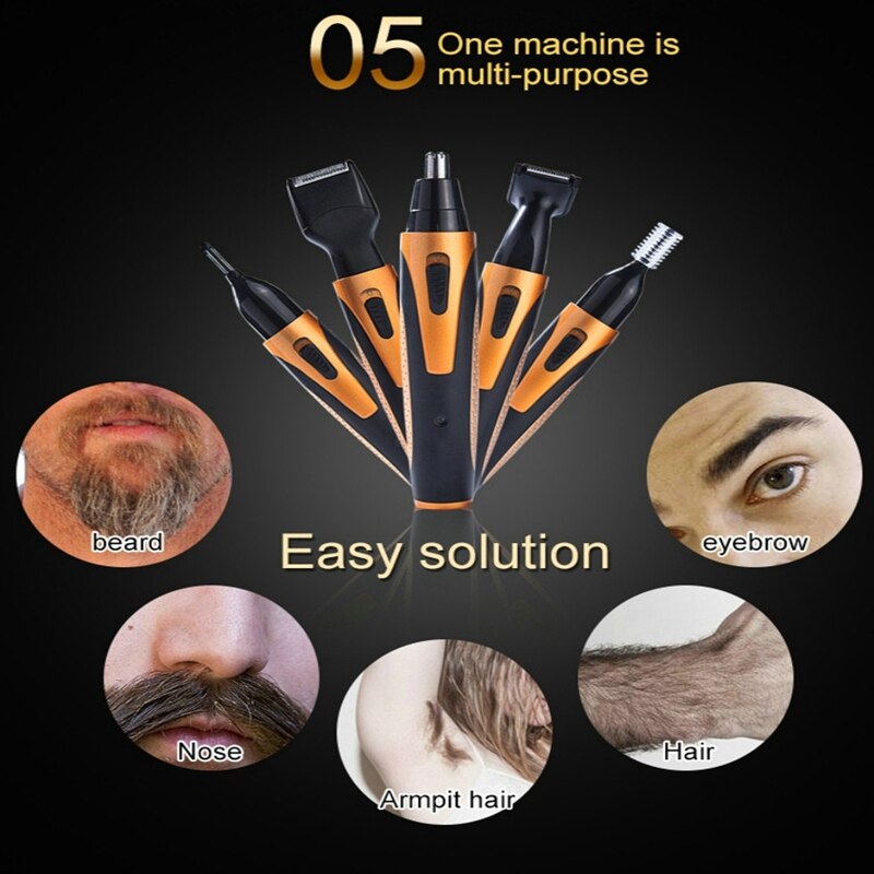 Tondeuse à cheveux multifonctionnelle 4In1 tondeuse à cheveux électrique Rechargeable hommes rasage rasoir nez cheveux rasoir de sourcils cheveux électriques
