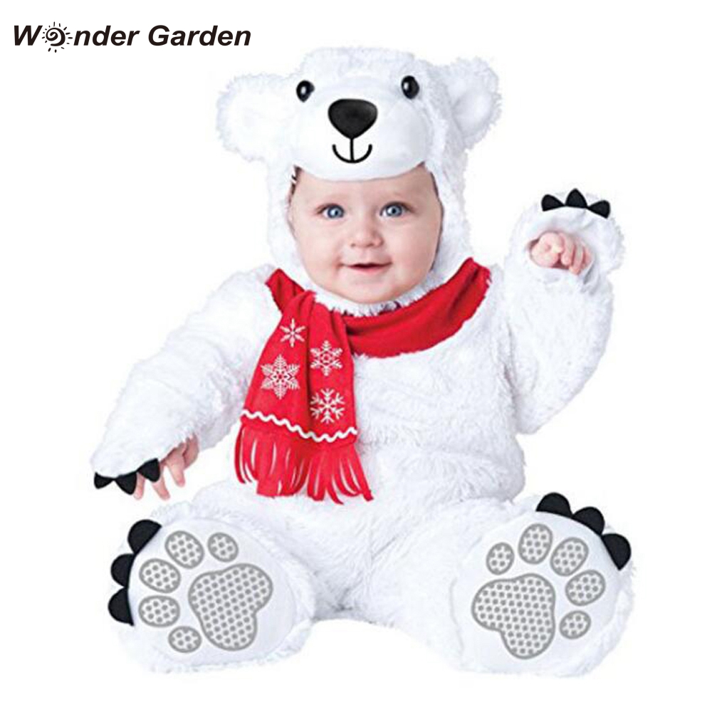 Wonder Garten Infant Kleinkind Baby Jungen Mädchen olar Bär Tier Halloween Cosplay Kostüm Purim Kostüm