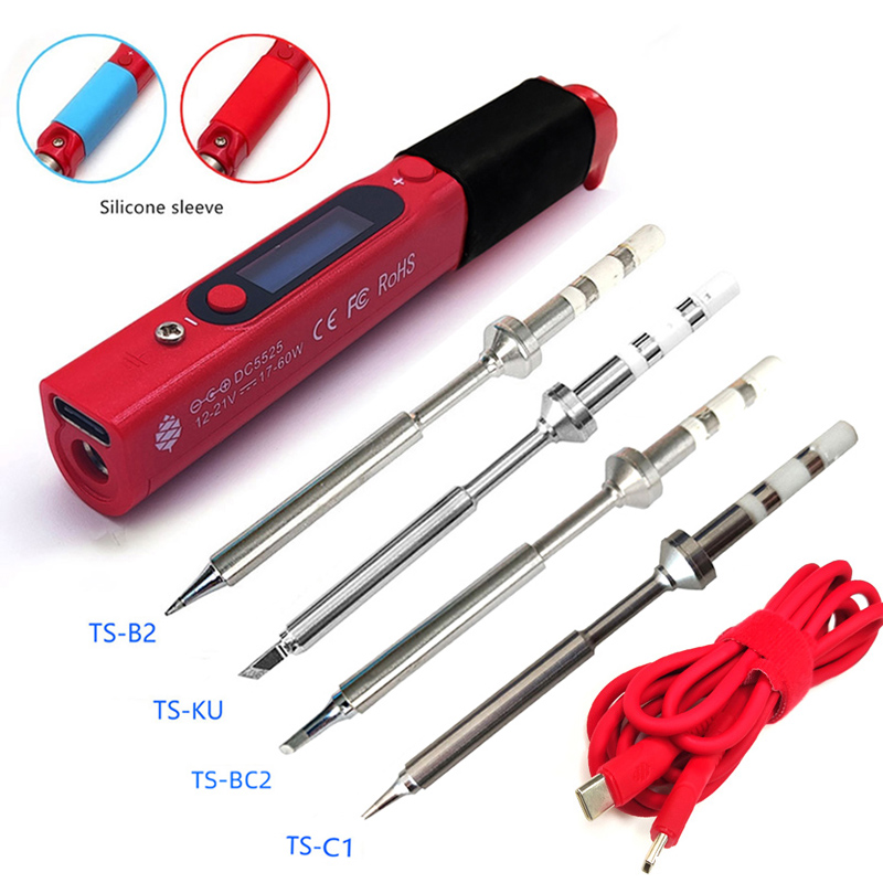 Pine64 Intelligent Portable Mini Smart Soldering Iron With Type-c to Usb C Silicon Power Charging Cable For Pinecil-bb2