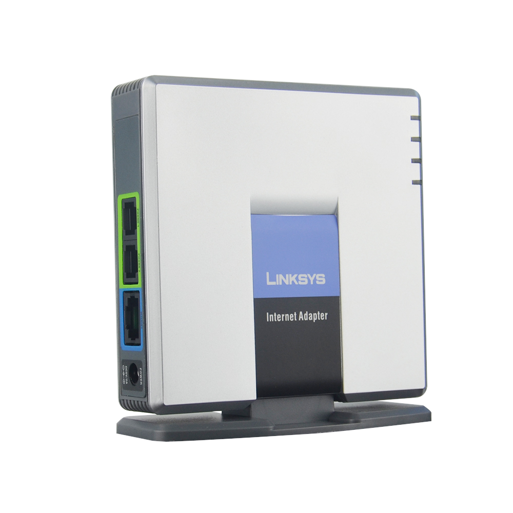 ! Unlocked Voip Linksys PAP2T. Internet Phone Adapter Met Twee Telefoon Poorten Voice Ip Gateway PAP2T-NA