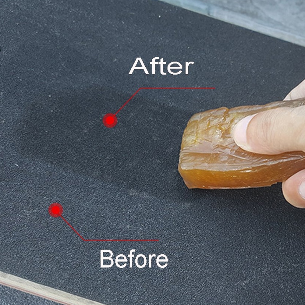Slidstærk gummirengøringsværktøj griptape renere tørre viskelæder rengøringssæt velegnet til skateboard longboard cruiser