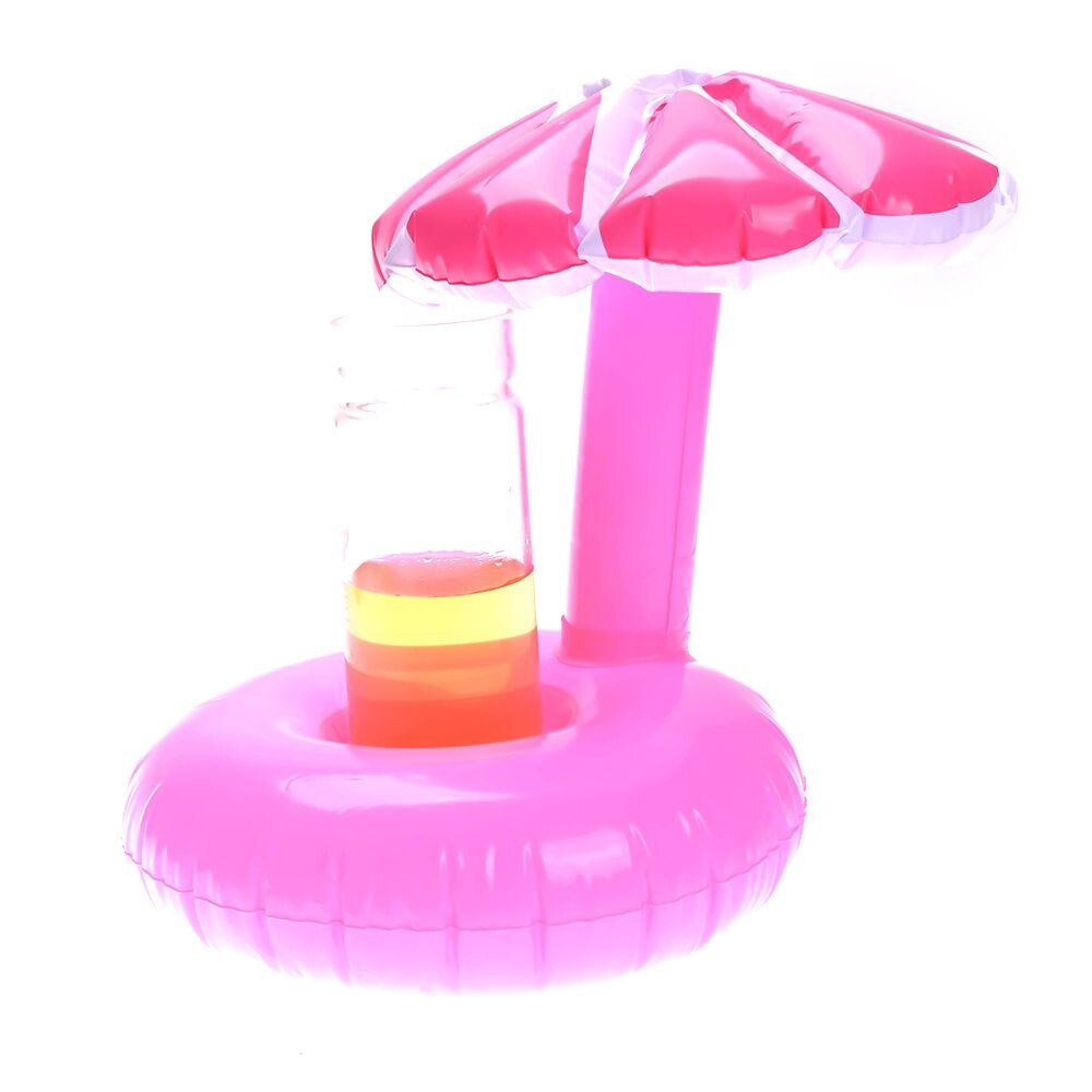 Summer Pool Float Inflatable Umbrella Tree Drink Cup Holder Float Mini Summer Beach Bathing Swimming Accessories