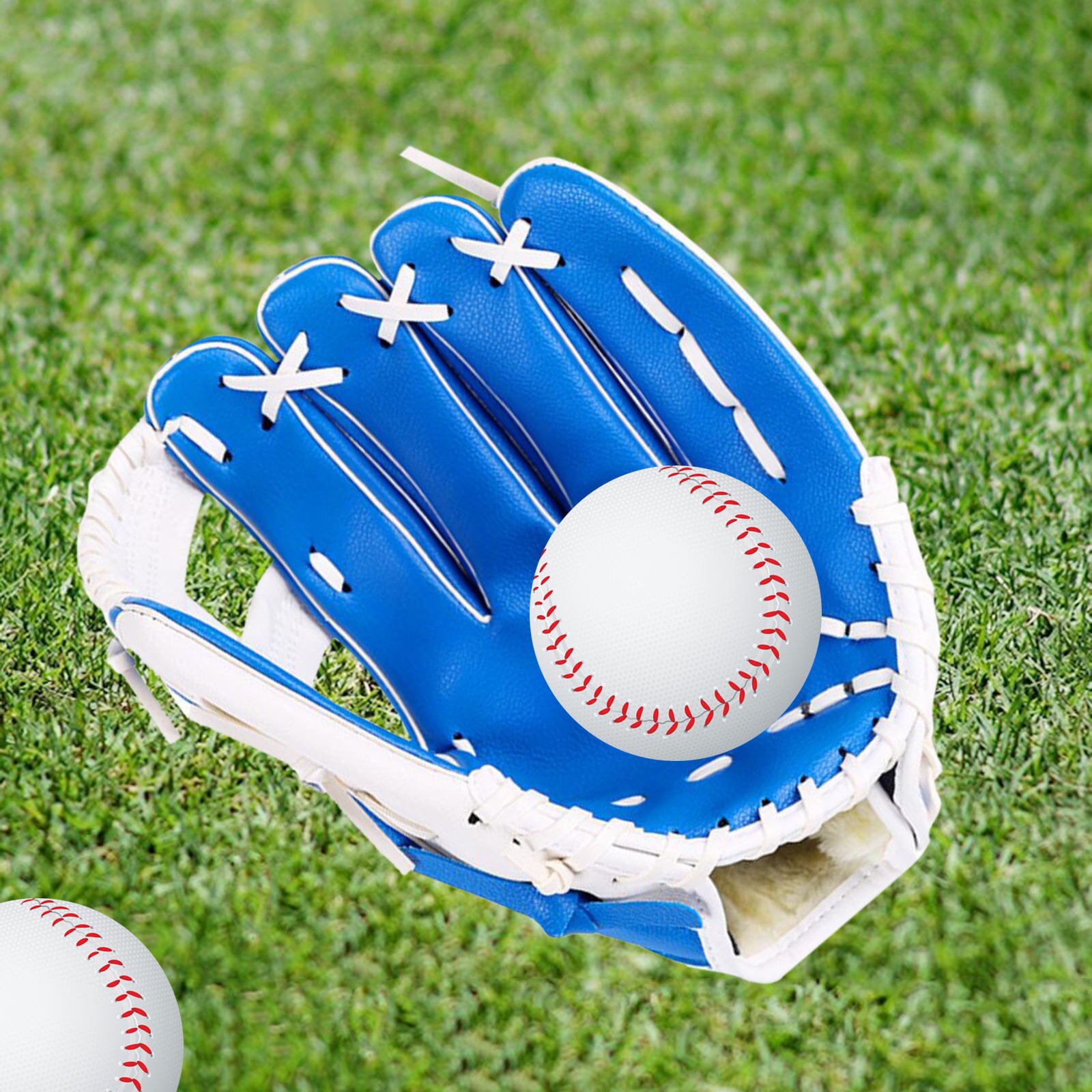 thumbnail image 2 of Baseball Gloves Soft Leather Softball Teeball Glov... - Grandado 2 of 10