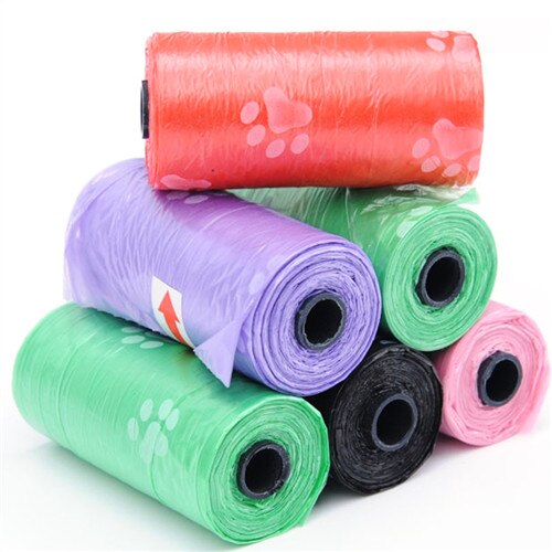 Pet Garbage Bag Storage Box Out Dog Poop Cleaning Storage Bag Bone Plastic Pet Small Dog Outdoor Garbage Poop Dispenser: Random color