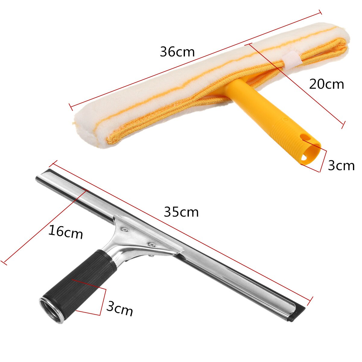 Escobilla de limpiacristales con limpiador, herramienta de limpieza de vidrio para ventanas, escobilla de jabón, no deja rayas, multiusos