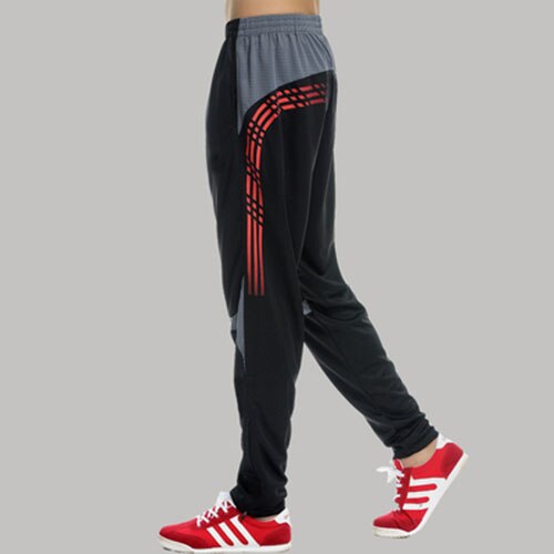 Mens lässig Sport Hosen Reißverschluss Taschen Joggen verlieren Fitness Laufen Hosen FußBall Ausbildung Hosen Jogginghose: verrotten / L