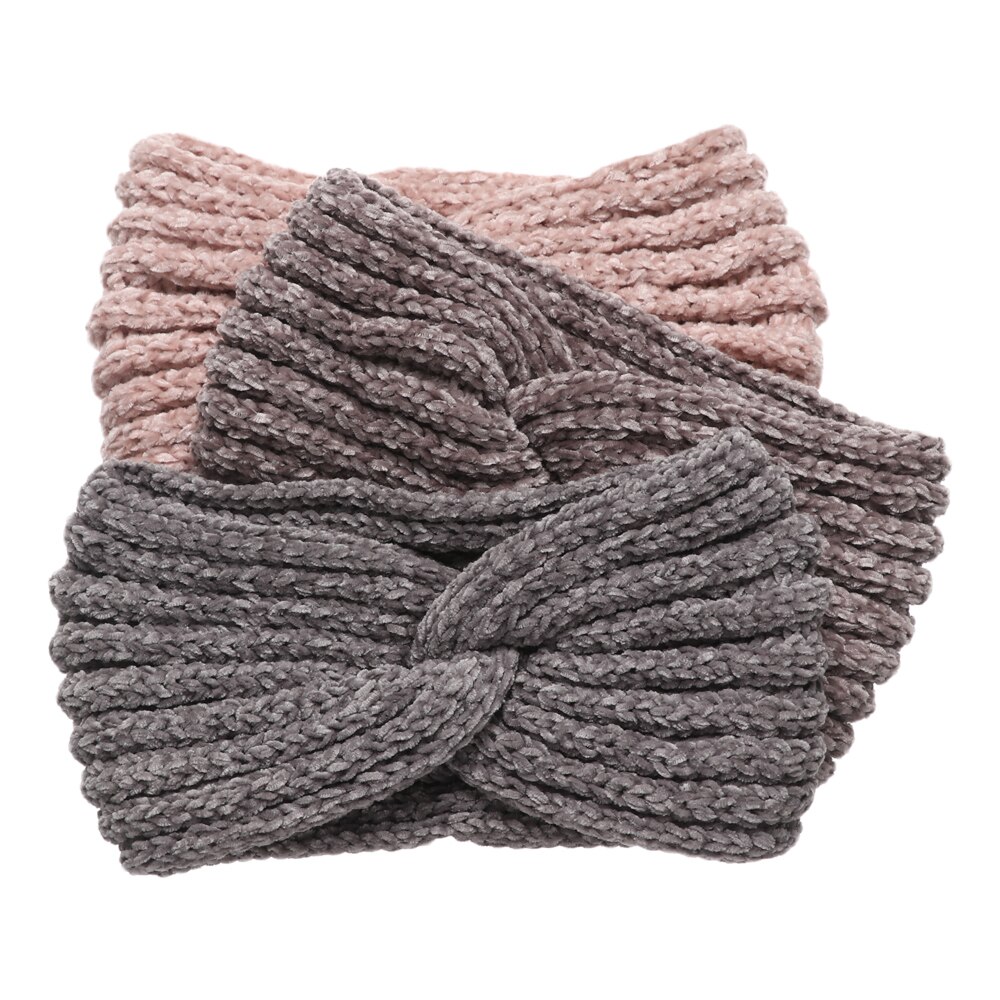 Gebreide Hoofdband Zachte Elastische Brede Haarband Candy Kleur Dikke Warme Vrouwen Meisjes Winter Haarband Yoga Sport Haaraccessoires