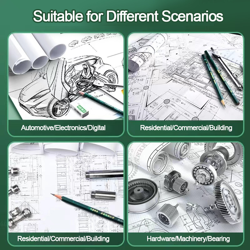 Mechanical drawing tool set, compass for drawing, engineering drawing tool kit for college students, engineering dr