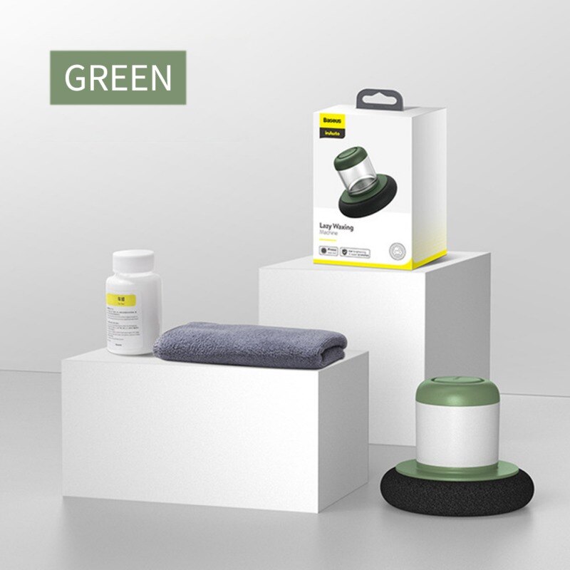Abrillantador Manual para coche, reparador para arañazos, cuidado de la superficie del coche, material de esponja ABS PC, cera gratis: Verde militar