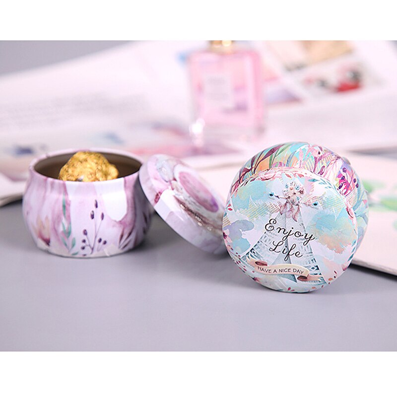 1Pc DIY Candle Making Kit Holder Storage case Party Favor and Sweets Candle Tin Jars for Dry Storage Spices case Camping