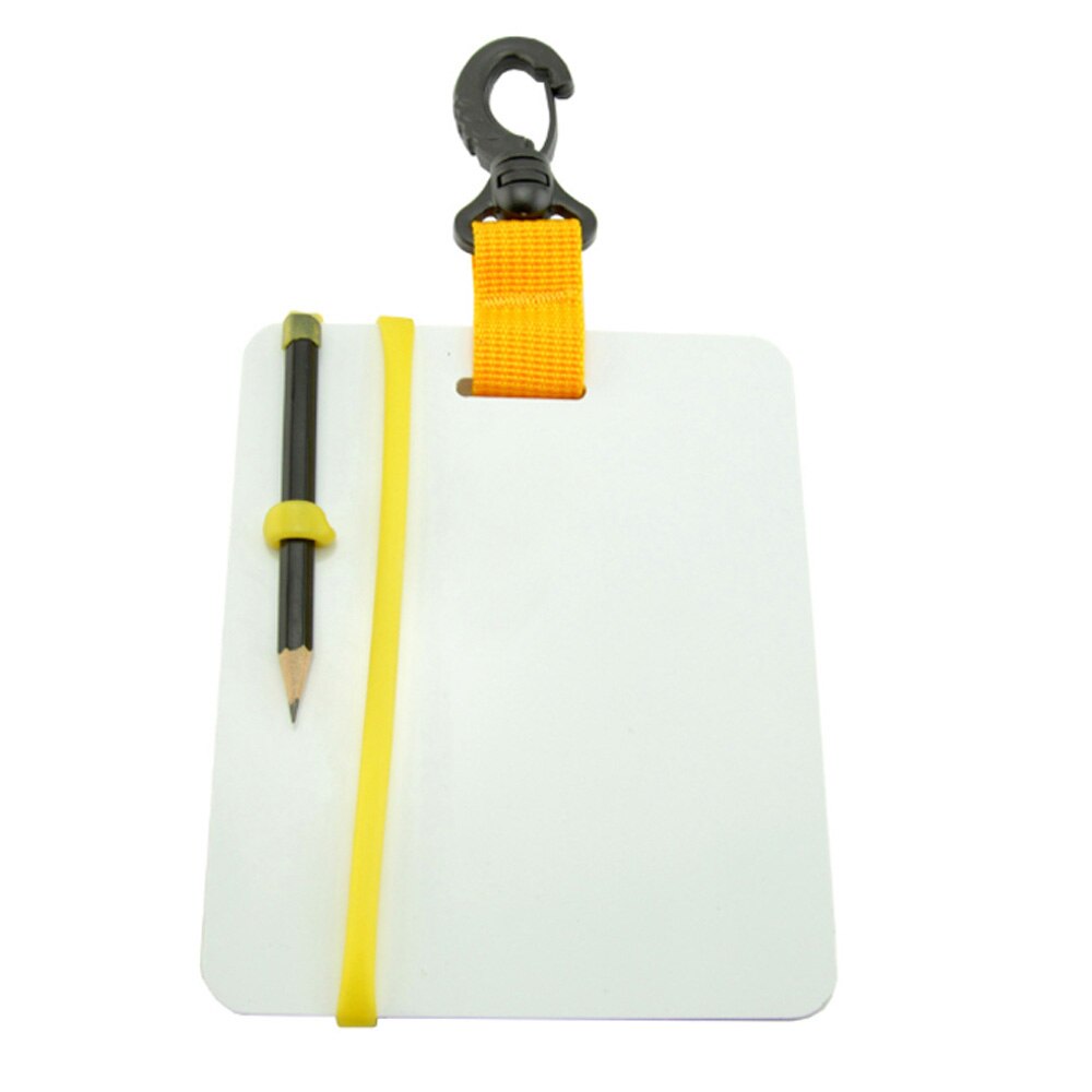Scuba Dive Diving Underwater Writing Slate Board with Pencil and Swivel Clip