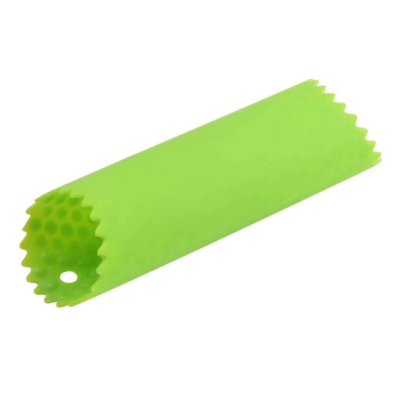 D55F Food Grade Silicone Garlic Peeler Knoflook Peeling Buis Keuken Gereedschap Opknoping Gat Saving Ruimte Te Reinigen: Green