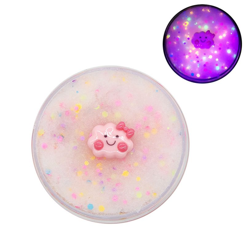 Glow In Dark Star Pluizige Foam Slime Klei Bal Levert Charms Slime Cloud Craft Antistress Kinderen Speelgoed