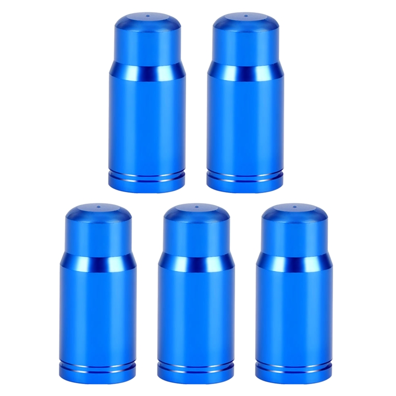 Valve Caps, Bicycle Dust Caps-Schrader Presta Bikes Cover for Mountain / Road Bike, Bicycle Accessories,5 Pieces: Blue S