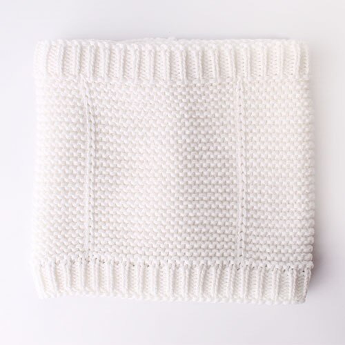 Baumwolle Winter Baby Unendlichkeit Schal Gestrickte Schals für freundlicher Mädchen und Jungen Schal SF013: Weiß