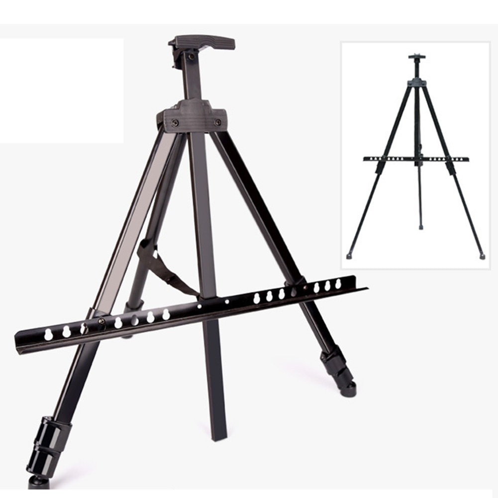 Thickened Aluminum Metal Drawing Board Bracket Tripod Art Sketch Easel Reinforced Multifunctional Display Stand Portable Bag: Default Title