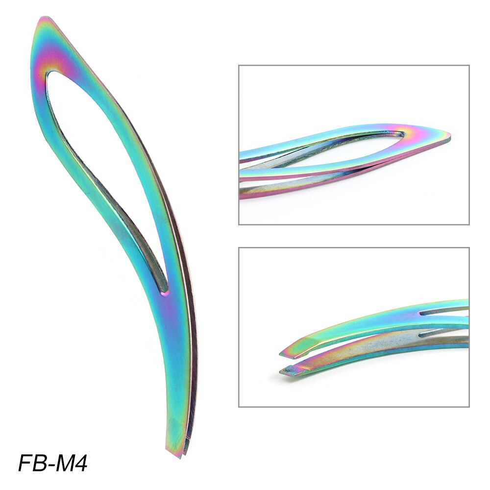 1 Pc Professionele Wenkbrauw Pincet Schaar Gezicht Haar Dode Huid Puller Wimper Extension Clips Makeup Manicure Gereedschap NFFBM1-5: FB-M4