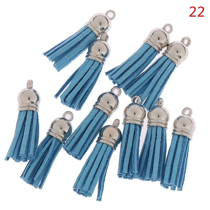 Gland en cuir pour porte-clés téléphone portable sangles bijoux frange en daim: 22