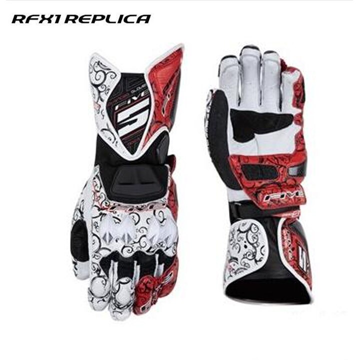 Neue FÜNF 5 HANDSCHUH RFX1 druck Racing Ritter Motorrad motor off-road anti-herbst handschuhe: Rot / XL