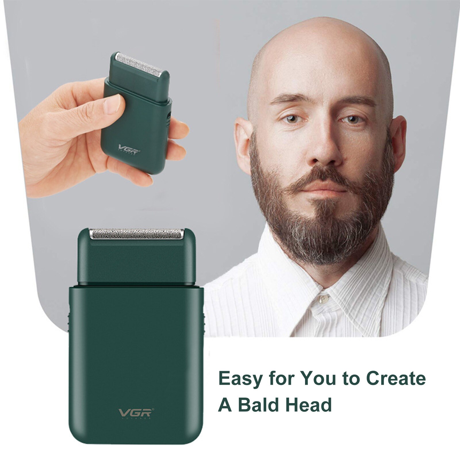 Electric Beard Razor Electric Foil Shaver Multi-Purpose Shaver USB Rechargeable Shave for Men’s Beard Shaving &amp; Hair Trimming