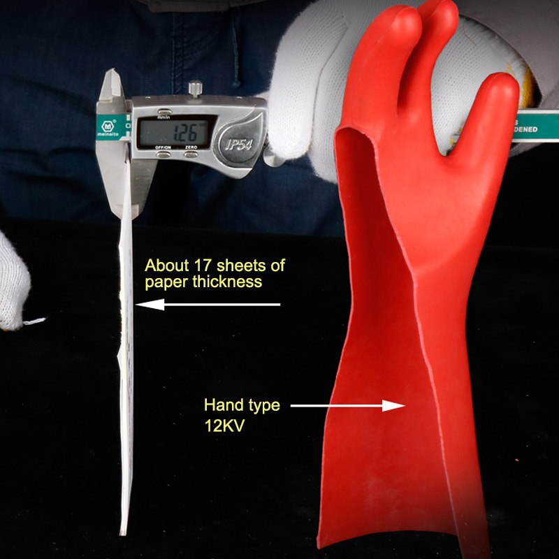 Isoleringshandsker højspændings elektrisk sikkerhed anti-elektriske handsker arbejdsforsikring reparation gummihandsker slidstærk