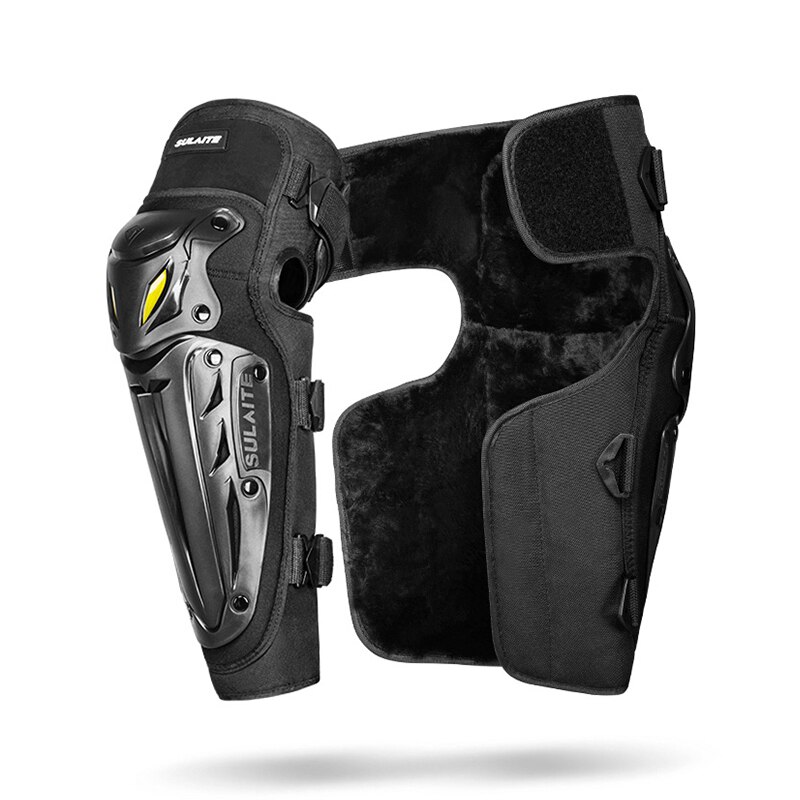 Rodilleras protectoras duras para Motocross, coderas de esquí para Snowboard, Protección corporal de lana cálida para invierno, equipo para adultos