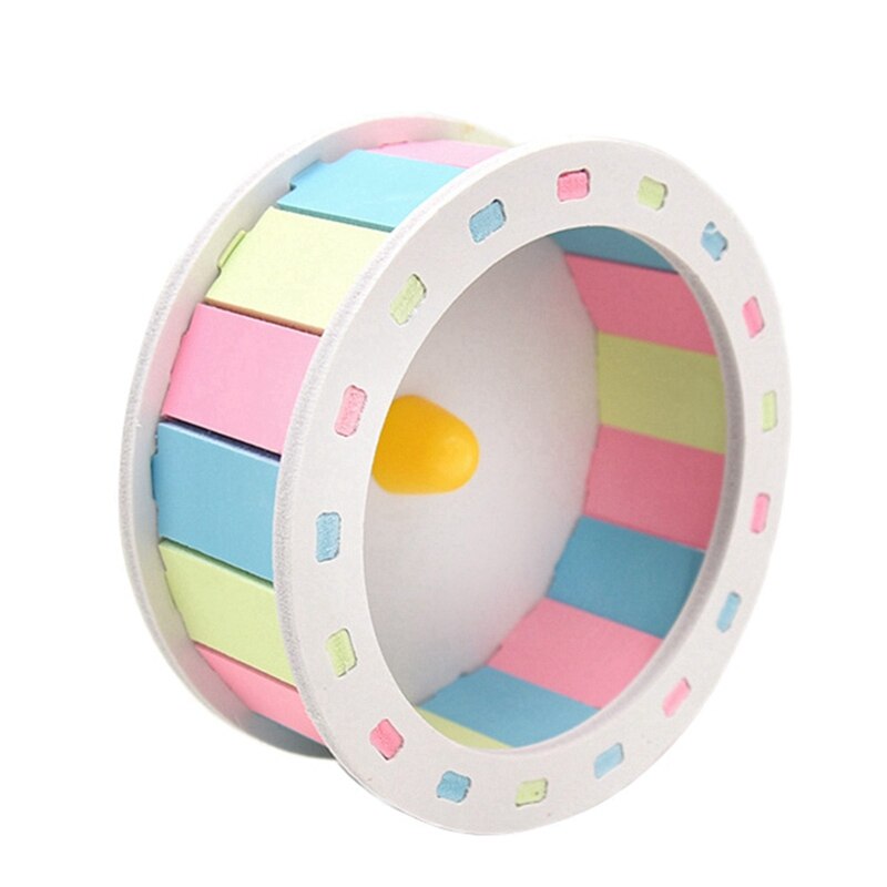 Pet Sports Fitness Hamster Running Wheel Hamster Jogging Wheel DIY Mute Color Funny Running PVC Disc Toy Hamster Pet Supplies: Default Title