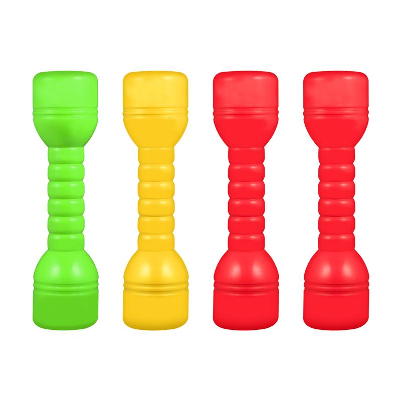 4 Pcs Dumbbells Plastic Ergonomic Hand Bars Exercise Barbells for Kids Teens