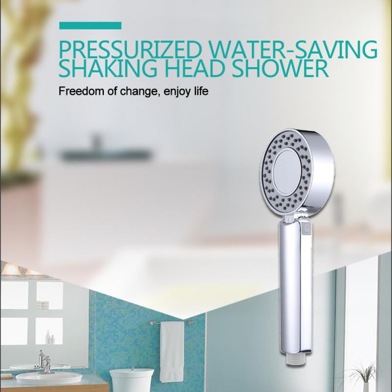Multifunction Double-sided Handheld Shower Head High Pressure Water Saving Round ABS Shower Sprayer Rainfall with Pause ON OFF!
