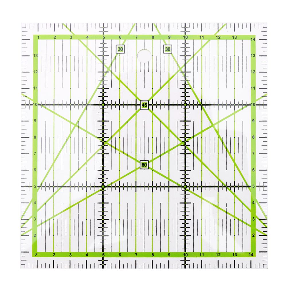DIY Square Patchwork Feet Tailor Yardstick Cloth Cutting Rulers DIY Sewing Tool Multi-function Yardstick Cloth Cutting Ruler