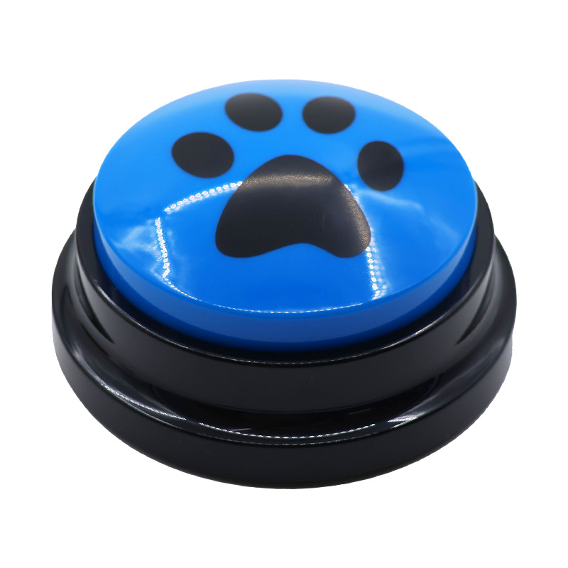 Dog Cat Communication Buttons Voice Recording Button for Pet Training Buzzer 30 Second Record Playback Interactive Pet Toys: Burgundy