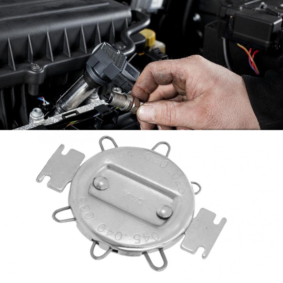 Gauge Spark Plug Gap Gauge Metric Inch Gapper Feeler Gap Adjustment Tool 90 Degree Right Angle Ruler