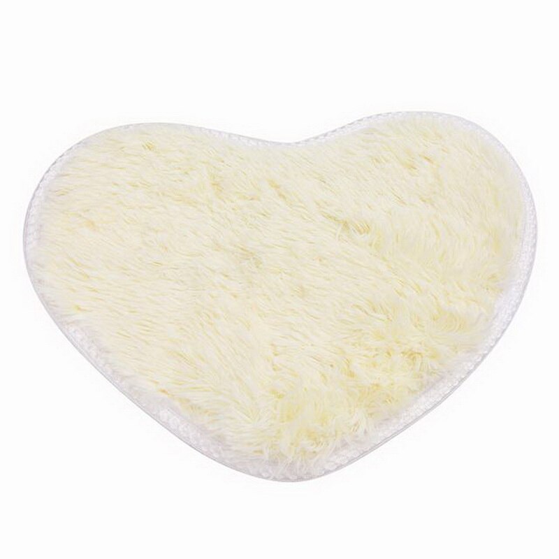 Shaggy tapijt wol imitatie pluizige matten kunstmatige schapenvacht harige mat hartvormige salontafel bed zonder pluis tapijt 30*40cm: G135835a