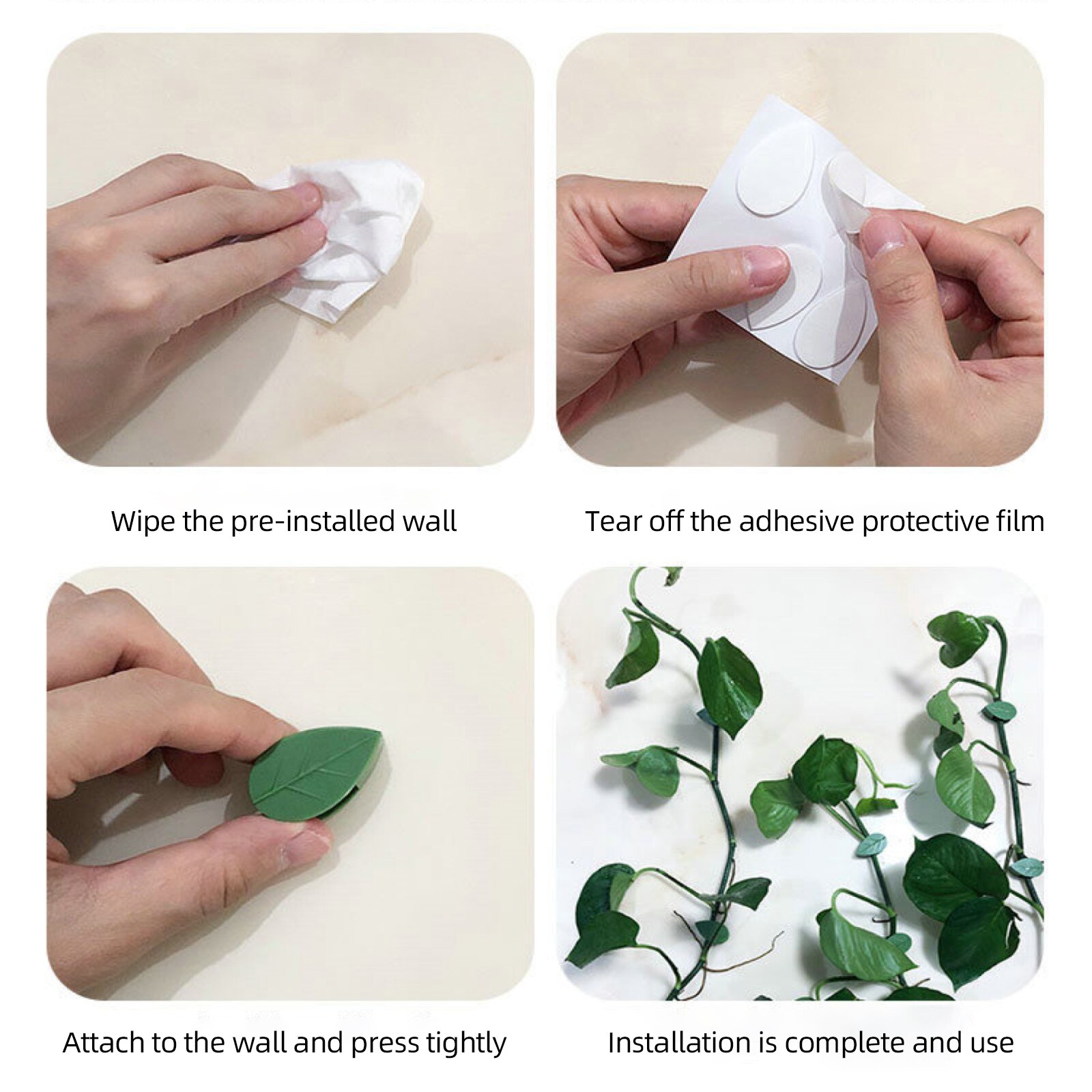 10 Stuks Plant Armatuur Clip Plant Klimmen Muur Zelfklevend Fastener Gebonden Armatuur Wijnstok Gesp Haak Tuin Plant Muur Klimmen