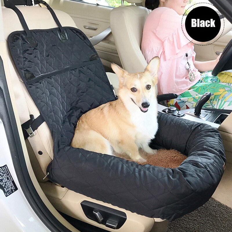 Dog Seat Bed 2 In 1 Hondenhok Hond Car Booster Seat Met Veiligheid Gesp Honden Pad Outdoor Reizen Mand tas Drive Auto Kennel