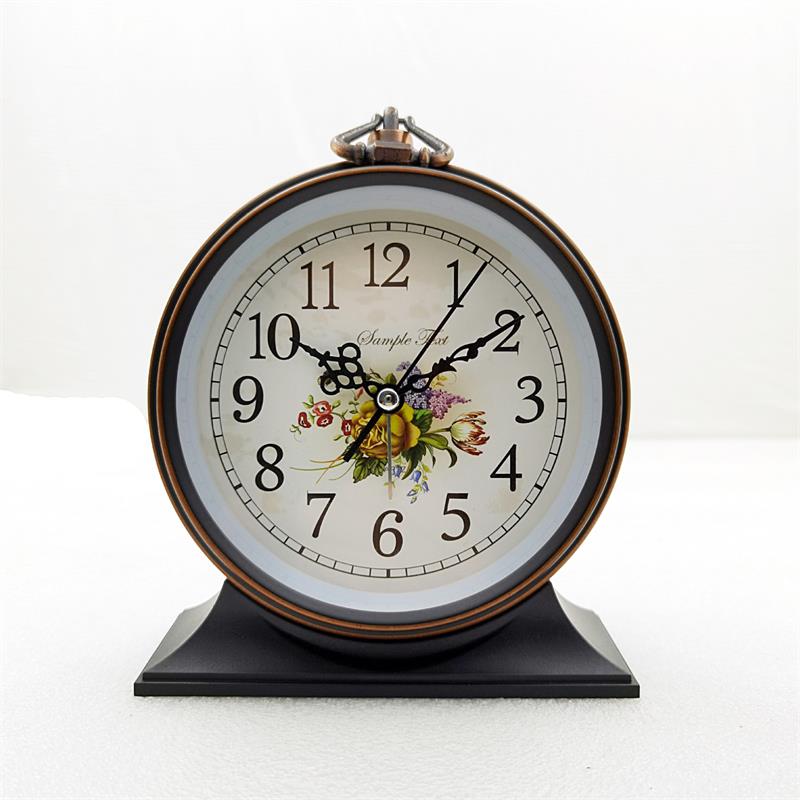 Retro Style Metal Alarm Clock Students Children's Birthday Bedroom Ornaments Desk Alarm Clock: SKU-20