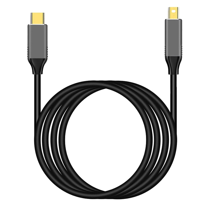 Usb C Naar Mini Displayport Kabel Usb Type C Thunderbolt 3 Naar Mini Dp Cord 4K Adapter Kabel: Default Title