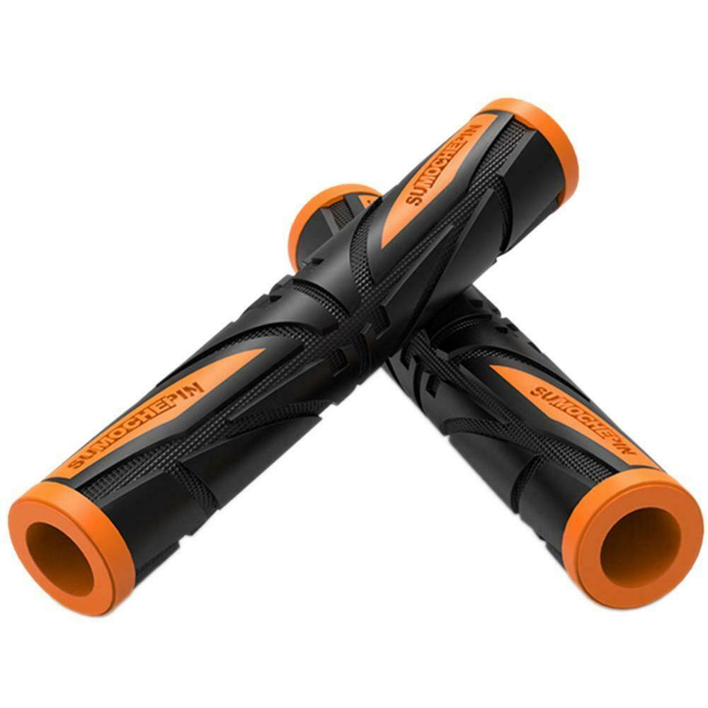 2 unids/par palanca de embrague y freno de goma ambiental, cubierta de moto, empuñaduras de manillar para empuñadura de motocicleta, protector, accesorios de ciclismo: orange