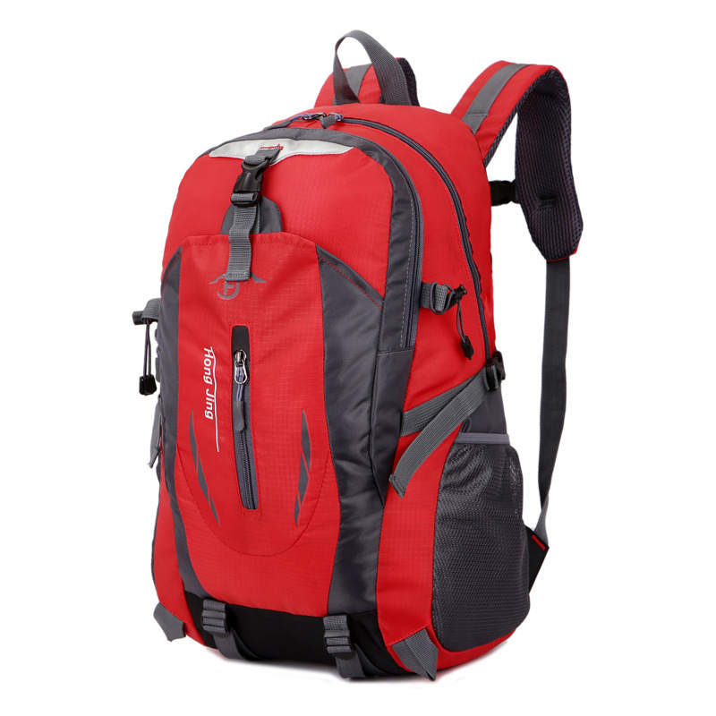Lichtgewicht Wandelen Rugzak 40L Waterdichte Opvouwbare Tas Camping Rugzak Voor Reizen Camping Outdoor Voor Mannen En Vrouwen: Rood