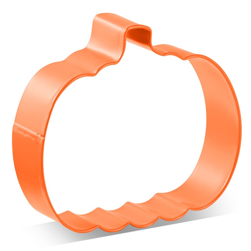 Keniao thanksgiving pumpa kakskärare  - 8.6 x 7.4 cm -  smörgås kex fondant skärare - orange färg belagd rostfritt stål