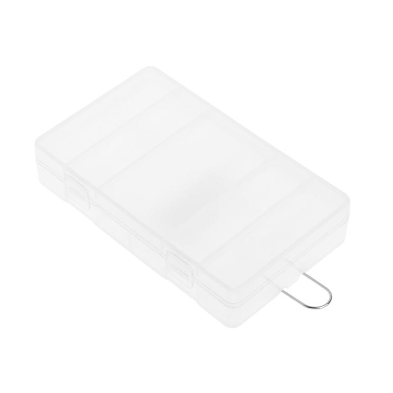 Hard Plastic Transparent Storage Box Case Cover Holder For AA / AAA Battery: 6 batteries